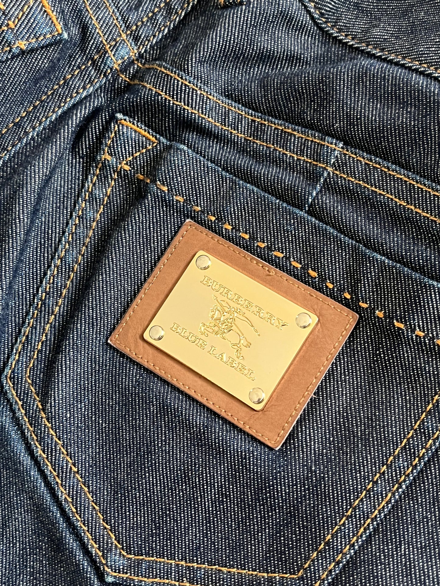 Burberry Blue Label Blue Burberry denim shorts