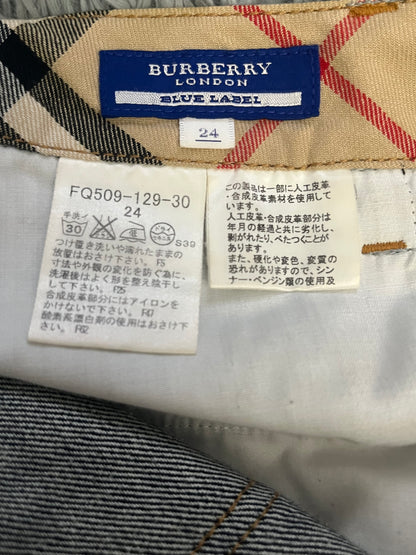 Burberry Blue Label Blue Burberry denim shorts
