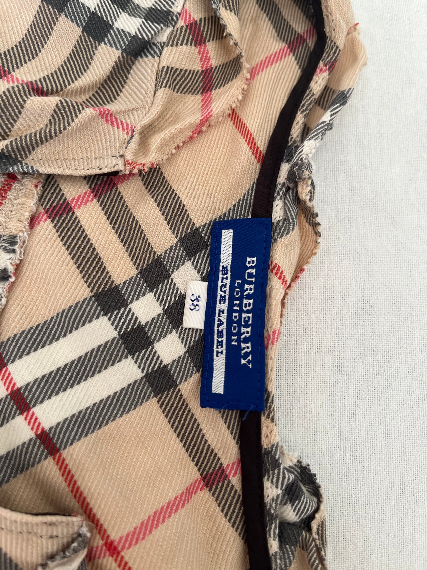Burberry plaid babydoll top