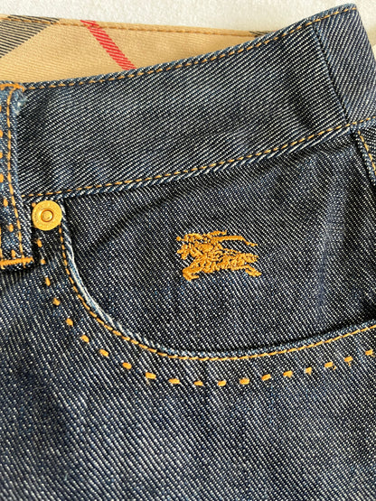 Burberry Blue Label Blue Burberry denim shorts