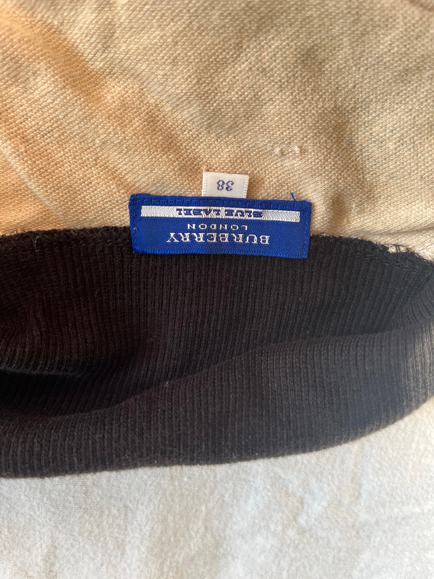 Burberry blue label multi -colored checkered long sleeve zip-up jacket