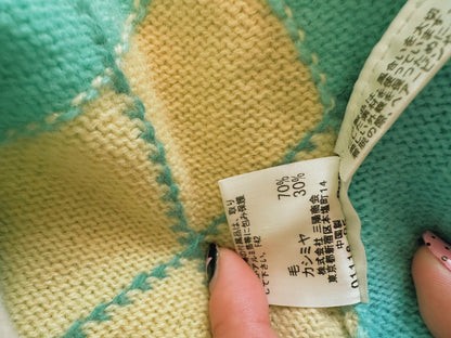 Brand New Burberry London Mint Green Plaid Vest