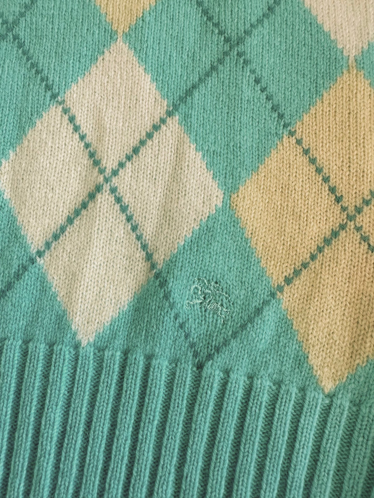 Brand New Burberry London Mint Green Plaid Vest